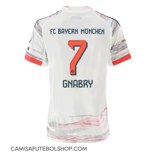 Camisa de time de futebol Bayern Munich Serge Gnabry #7 Replicas 2º Equipamento Feminina 2025-26 Manga Curta Camisa de time de futebol Bayern Munich Serge Gnabry #7 Replicas 2º Equipamento Feminina 2025-26 Manga Curta